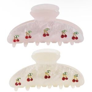 Cherry Hair Claw Clips